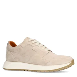 Manfield Beige suède sneakers^Heren Sneakers