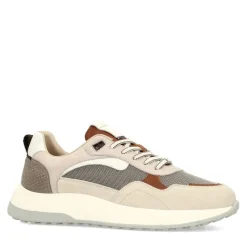 Manfield Beige suède sneakers^Heren Sneakers