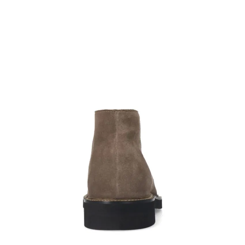 Manfield Beige suède veterboots^Heren Boots