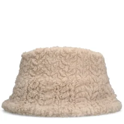 Manfield Beige teddy buckethat^ Hoeden & Petten