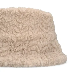 Manfield Beige teddy buckethat^ Hoeden & Petten