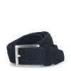 Manfield Blauw synthetische riem^ Riemen