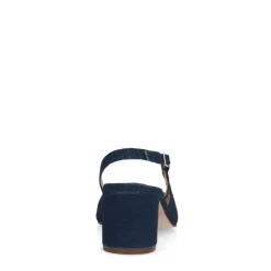 Manfield Blauwe denim slingback pumps^DAMES Pumps|Slingbacks