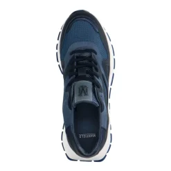 Manfield Blauwe denim sneakers^DAMES Sneakers