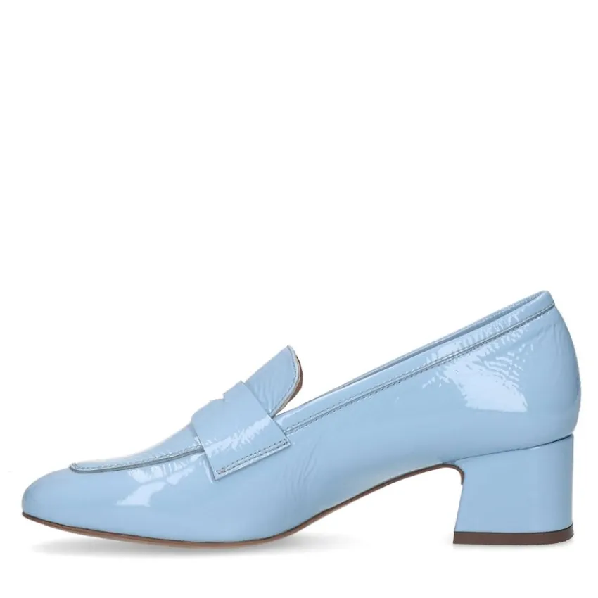Manfield Blauwe lakleren pumps^DAMES Pumps