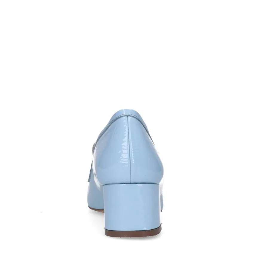Manfield Blauwe lakleren pumps^DAMES Pumps