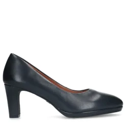 No Stress Blauwe leren pumps^DAMES Pumps