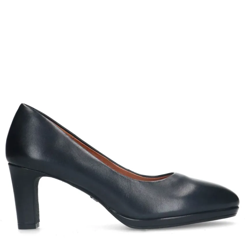 No Stress Blauwe leren pumps^DAMES Pumps