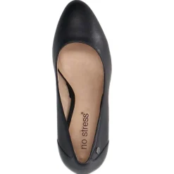 No Stress Blauwe leren pumps^DAMES Pumps