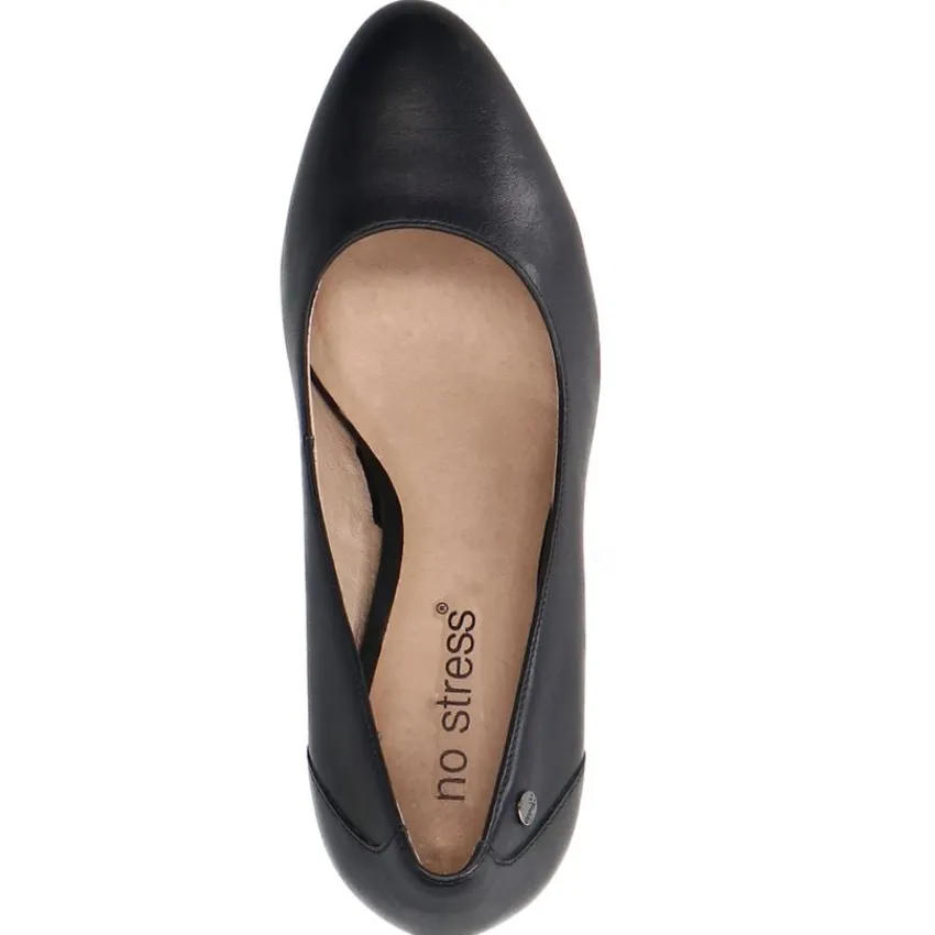 No Stress Blauwe leren pumps^DAMES Pumps