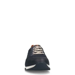 Van Lier Blauwe nubuck sneakers^Heren Sneakers