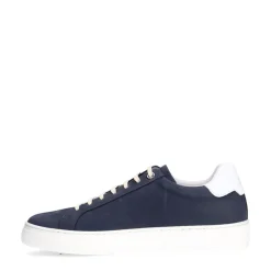 Van Lier Blauwe nubuck sneakers^Heren Sneakers