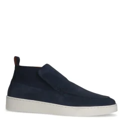 Manfield Blauwe suède boots^Heren Boots