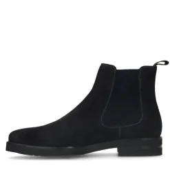 Manfield Blauwe suède chelsea boots^Heren Boots