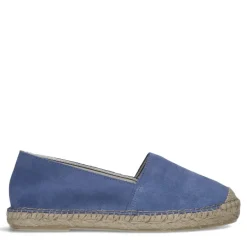 Manfield Blauwe suède espadrilles^DAMES Espadrilles
