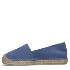 Manfield Blauwe suède espadrilles^DAMES Espadrilles