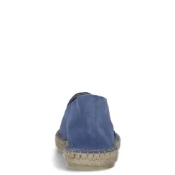 Manfield Blauwe suède espadrilles^DAMES Espadrilles