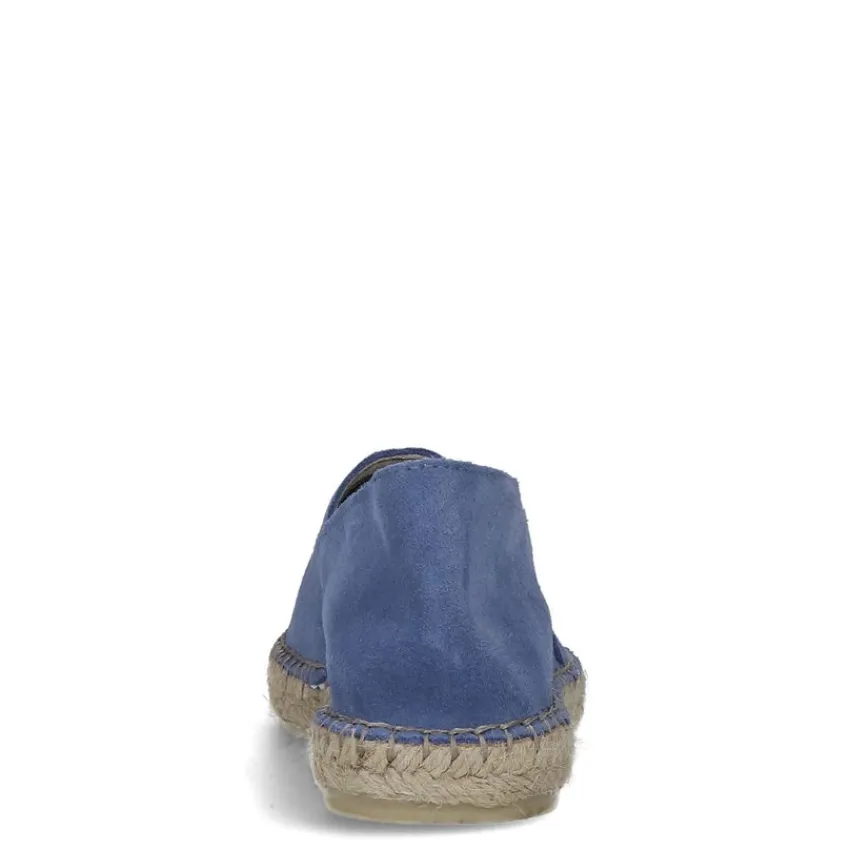 Manfield Blauwe suède espadrilles^DAMES Espadrilles