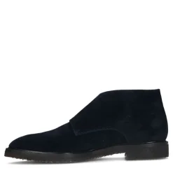 Heritage Blauwe suède gesp boots^Heren Gespschoenen