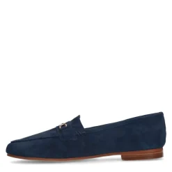 Manfield Blauwe suède loafers^DAMES Loafers