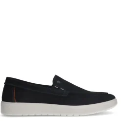 No Stress Blauwe suède loafers^Heren Loafers