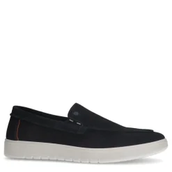 No Stress Blauwe suède loafers^Heren Loafers