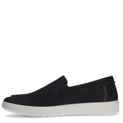 No Stress Blauwe suède loafers^Heren Loafers