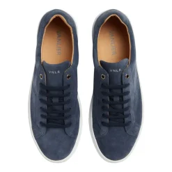 Van Lier Blauwe suède sneakers^Heren Sneakers