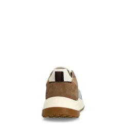 Manfield Blauwe suède sneakers^Heren Sneakers