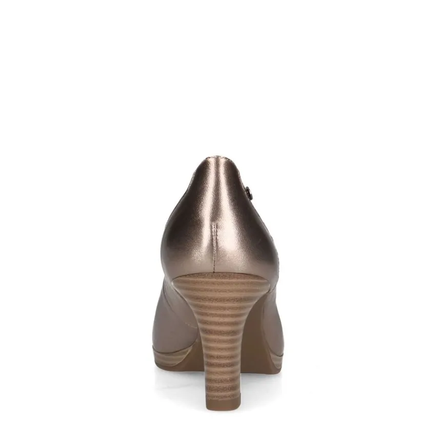 No Stress Bronzen leren pumps^DAMES Pumps