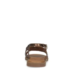 No Stress Bronzen leren sandalen^DAMES Sandalen