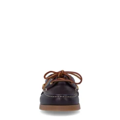 Manfield Bruine leren bootschoentjes^DAMES Loafers