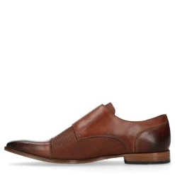 Black label Bruine leren gespschoenen^Heren Gespschoenen