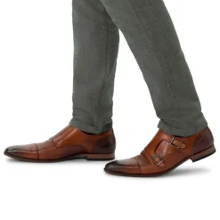 Black label Bruine leren gespschoenen^Heren Gespschoenen