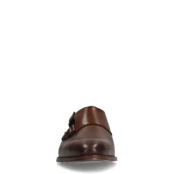 Van Lier Bruine leren gespschoenen^Heren Gespschoenen