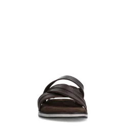 No Stress Bruine leren sandalen^Heren Slippers & Sandalen