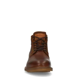 Manfield Bruine leren veterboots^Heren Boots