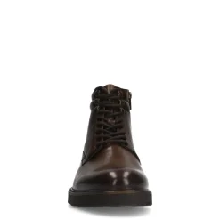 Manfield Bruine leren veterboots^Heren Boots