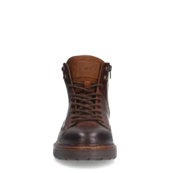 Manfield Bruine leren veterboots^Heren Boots