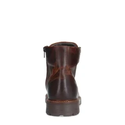 Manfield Bruine leren veterboots^Heren Boots