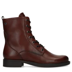 No Stress Bruine leren veterlaarsjes^DAMES Enkellaarsjes