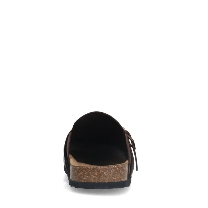 Manfield Bruine nubuck instappers^Heren Slippers & Sandalen