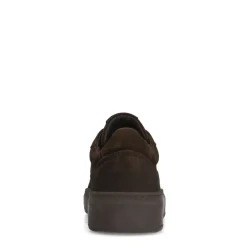 Manfield Bruine nubuck sneakers^Heren Sneakers