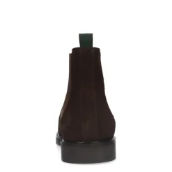 Manfield Bruine suède chelsea boots^Heren Boots