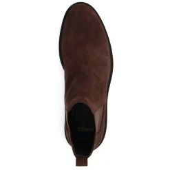 Manfield Bruine suède chelsea boots^Heren Boots
