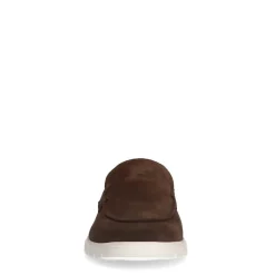 Manfield Bruine suède loafers^Heren Loafers