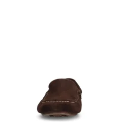 Manfield Bruine suède loafers^Heren Loafers