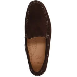 Manfield Bruine suède loafers^Heren Loafers
