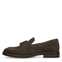 Manfield Bruine suède loafers^Heren Loafers
