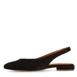 Manfield Bruine suède slingbacks^DAMES Pumps|Slingbacks